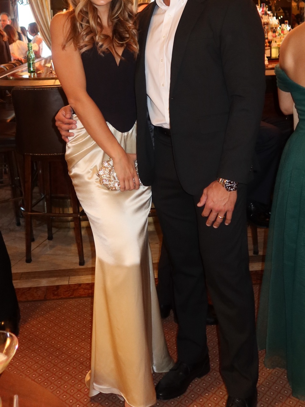House of CB Black & Champagne Corset Maxi Gown - Picture 3 of 4